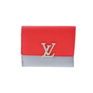Louis Vuitton Wallet Capucines XS Blue Olympus Taurillon Tri fold